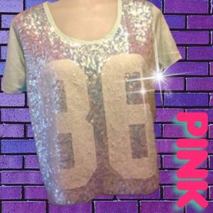 🆕 VS PINK BLING Football Jersey